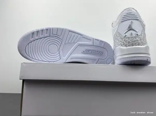 Cheap LUCY Jordan Retro 3 'Triple Air White' PS 429487-111 0325